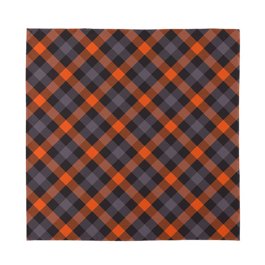 Halloween Buffalo Check Pattern Print Silk Bandana