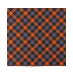 Halloween Buffalo Check Pattern Print Silk Bandana