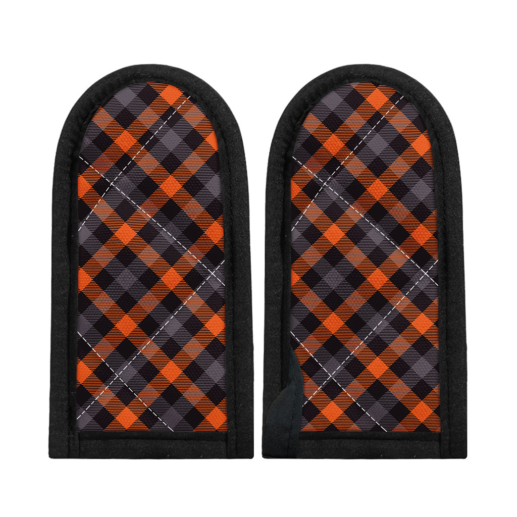 Halloween Buffalo Check Pattern Print Skillet Handle Cover