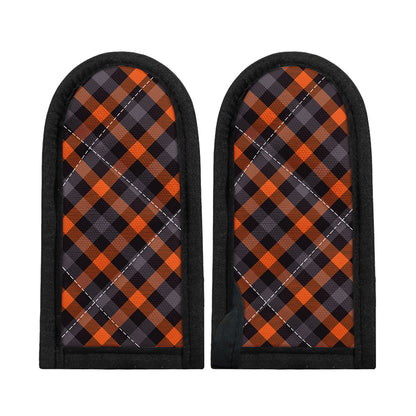 Halloween Buffalo Check Pattern Print Skillet Handle Cover