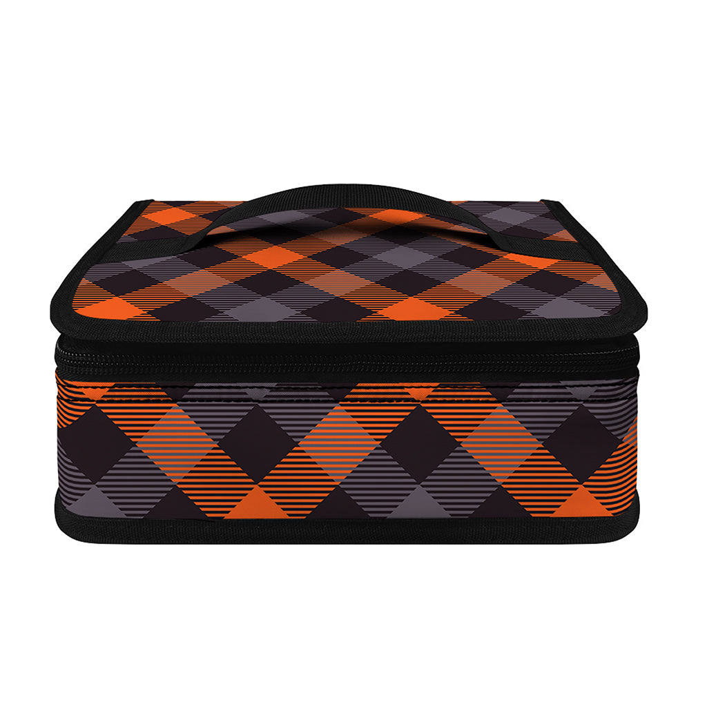 Halloween Buffalo Check Pattern Print Small Lunch Bag