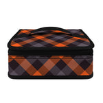 Halloween Buffalo Check Pattern Print Small Lunch Bag