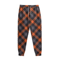 Halloween Buffalo Check Pattern Print Sweatpants