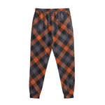 Halloween Buffalo Check Pattern Print Sweatpants