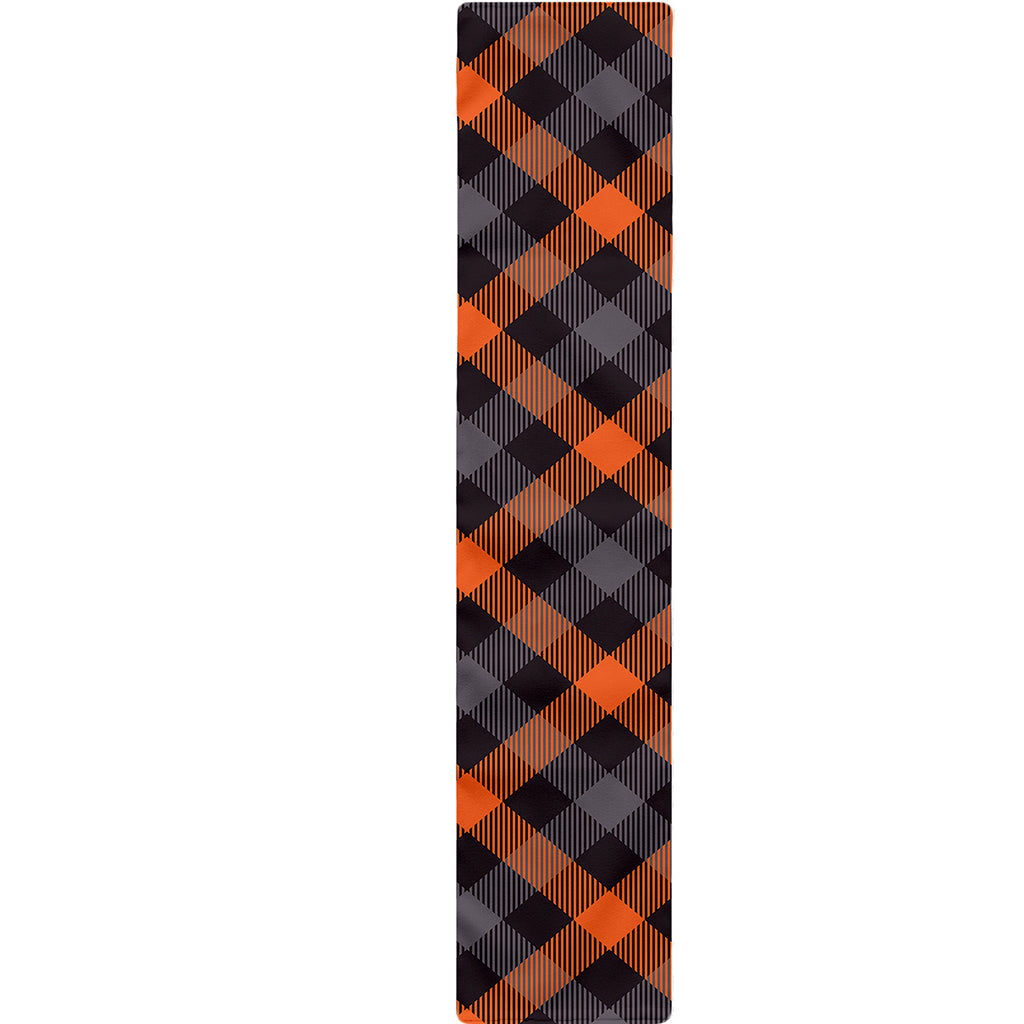 Halloween Buffalo Check Pattern Print Table Runner