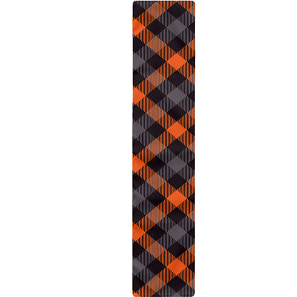 Halloween Buffalo Check Pattern Print Table Runner