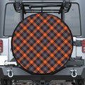 Halloween Buffalo Check Pattern Print Tire Cover