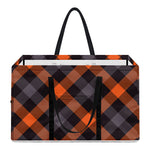 Halloween Buffalo Check Pattern Print Utility Tote Bag