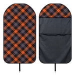 Halloween Buffalo Check Pattern Print Waterproof Car Seat Cover