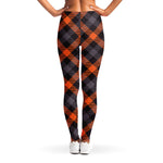 Halloween Buffalo Check Pattern Print Women's Leggings