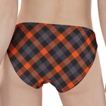 Halloween Buffalo Check Pattern Print Women's Panties