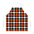 Halloween Buffalo Plaid Pattern Print Adjustable Apron