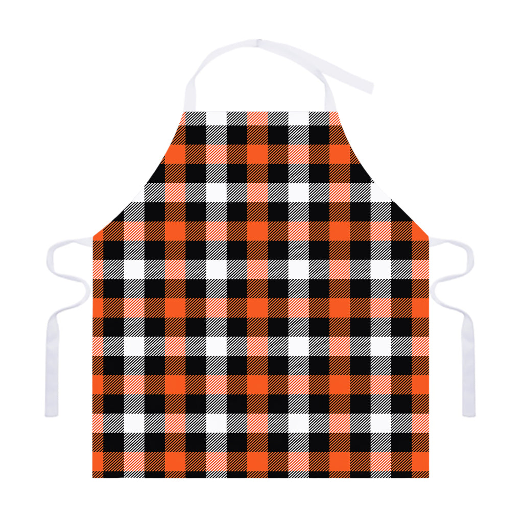 Halloween Buffalo Plaid Pattern Print Adjustable Apron