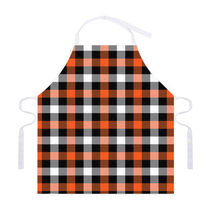 Halloween Buffalo Plaid Pattern Print Adjustable Apron
