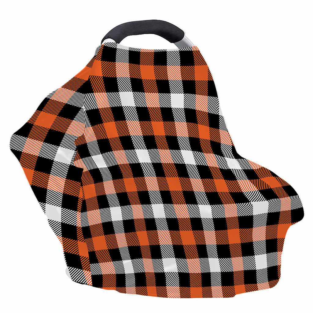 Halloween Buffalo Plaid Pattern Print Baby Seat Cover