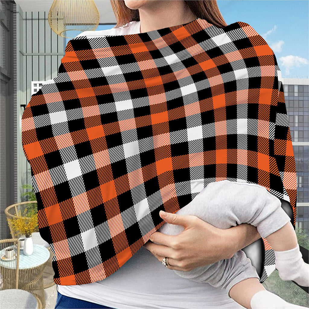 Halloween Buffalo Plaid Pattern Print Baby Seat Cover