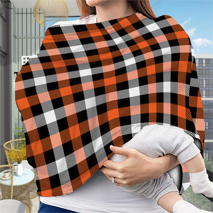 Halloween Buffalo Plaid Pattern Print Baby Seat Cover