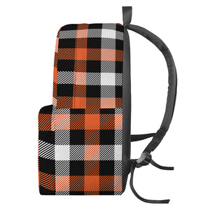 Halloween Buffalo Plaid Pattern Print Backpack