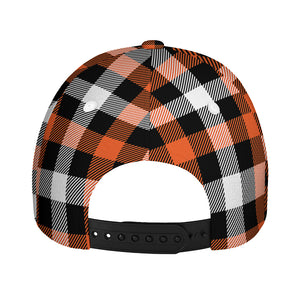 Halloween Buffalo Plaid Pattern Print Baseball Cap