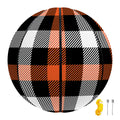 Halloween Buffalo Plaid Pattern Print Basketball