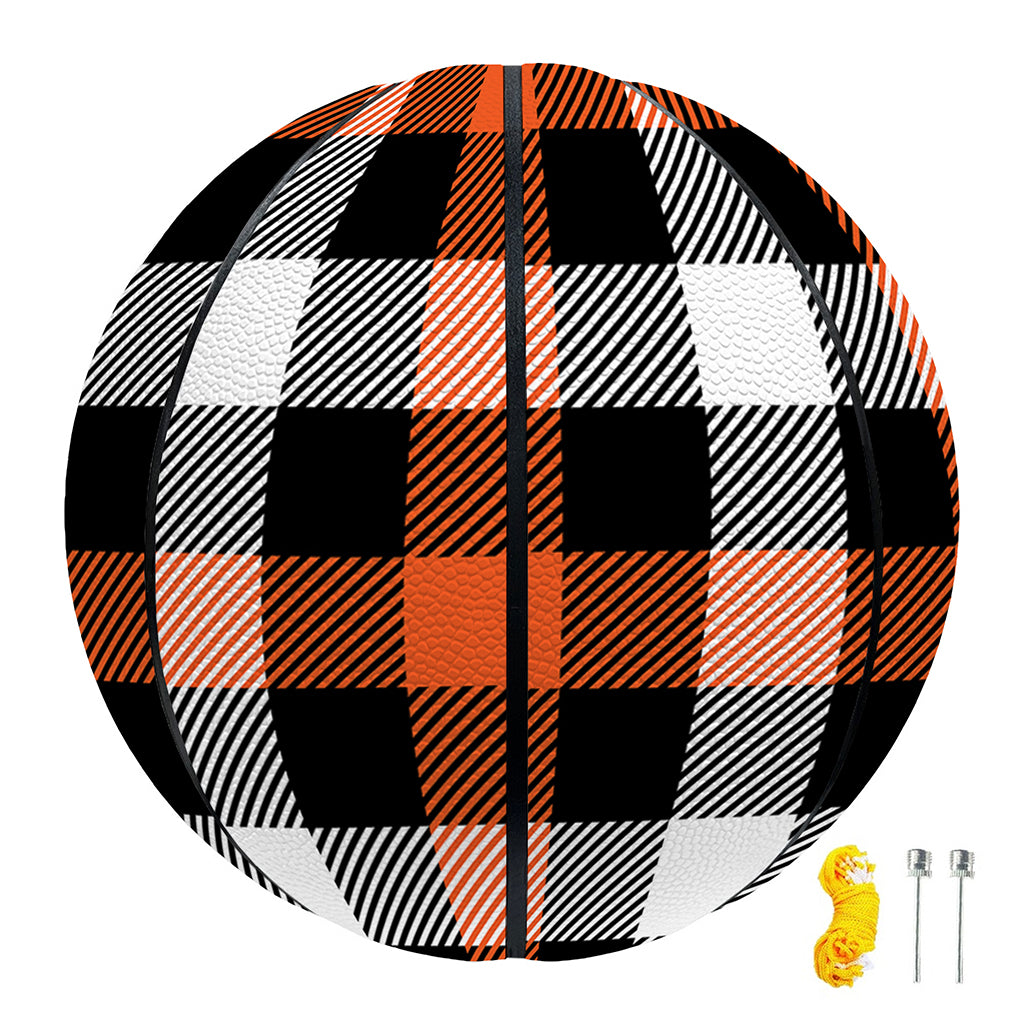 Halloween Buffalo Plaid Pattern Print Basketball