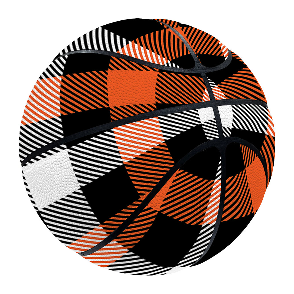 Halloween Buffalo Plaid Pattern Print Basketball