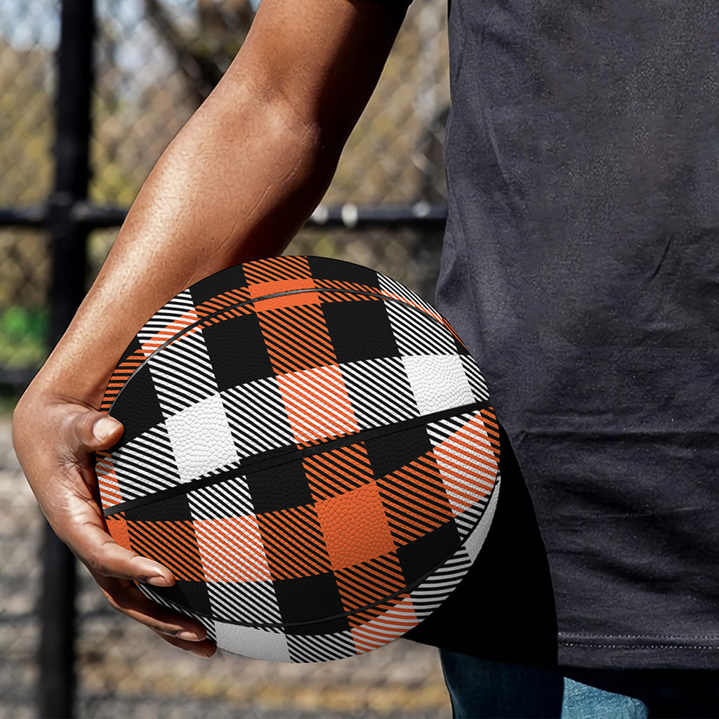 Halloween Buffalo Plaid Pattern Print Basketball