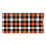 Halloween Buffalo Plaid Pattern Print Beach Towel