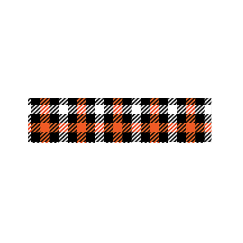 Halloween Buffalo Plaid Pattern Print Bed Runner