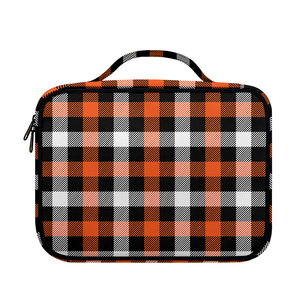 Halloween Buffalo Plaid Pattern Print Briefcase Bible Bag