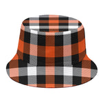 Halloween Buffalo Plaid Pattern Print Bucket Hat