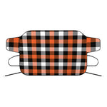 Halloween Buffalo Plaid Pattern Print Car Windshield Snow Cover