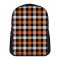 Halloween Buffalo Plaid Pattern Print Casual Backpack