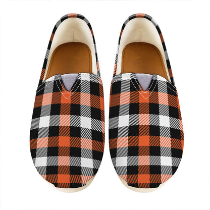 Halloween Buffalo Plaid Pattern Print Casual Shoes