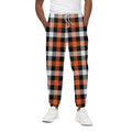 Halloween Buffalo Plaid Pattern Print Cotton Sweatpants