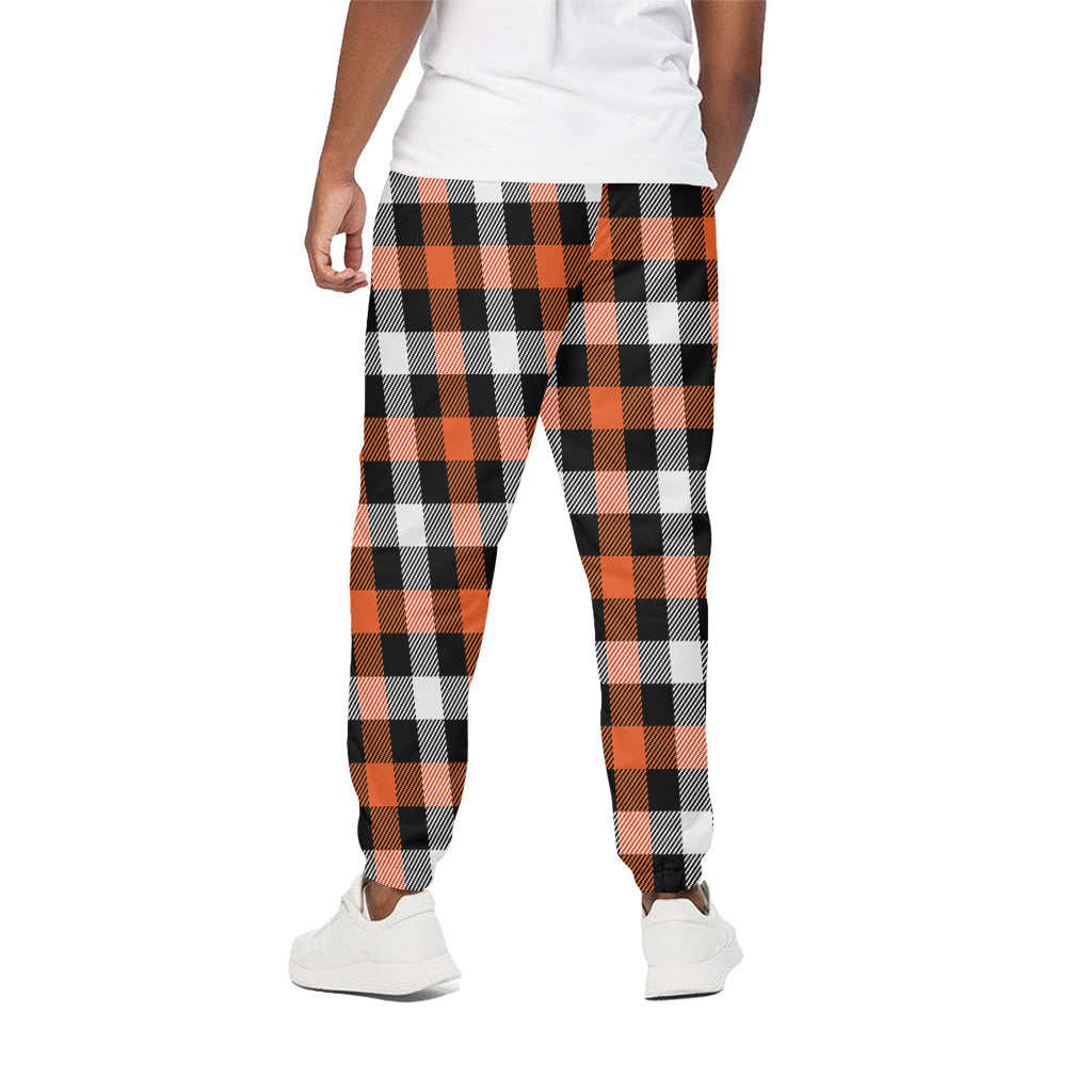 Halloween Buffalo Plaid Pattern Print Cotton Pants