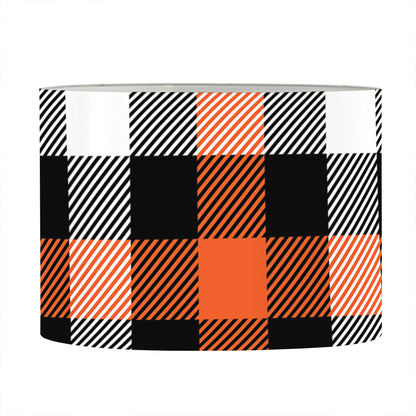 Halloween Buffalo Plaid Pattern Print Drum Lamp Shade