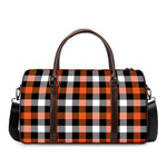 Halloween Buffalo Plaid Pattern Print Duffle Bag