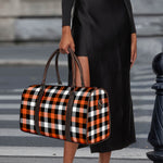 Halloween Buffalo Plaid Pattern Print Duffle Bag