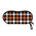 Halloween Buffalo Plaid Pattern Print Glasses Case