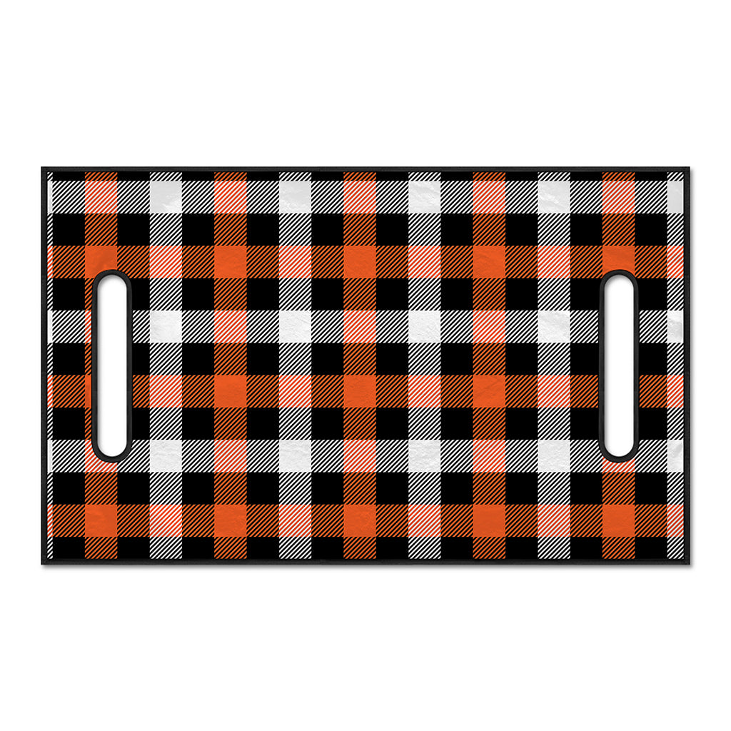 Halloween Buffalo Plaid Pattern Print Golf Cart Seat Cover