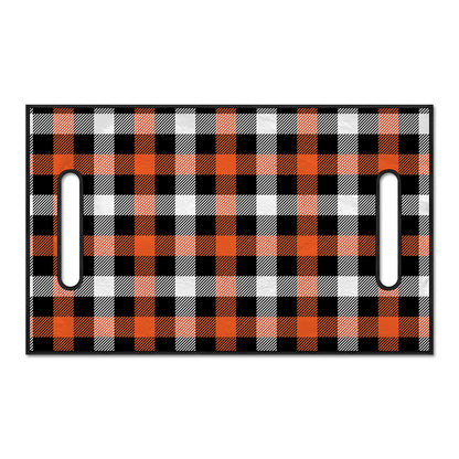 Halloween Buffalo Plaid Pattern Print Golf Cart Seat Cover