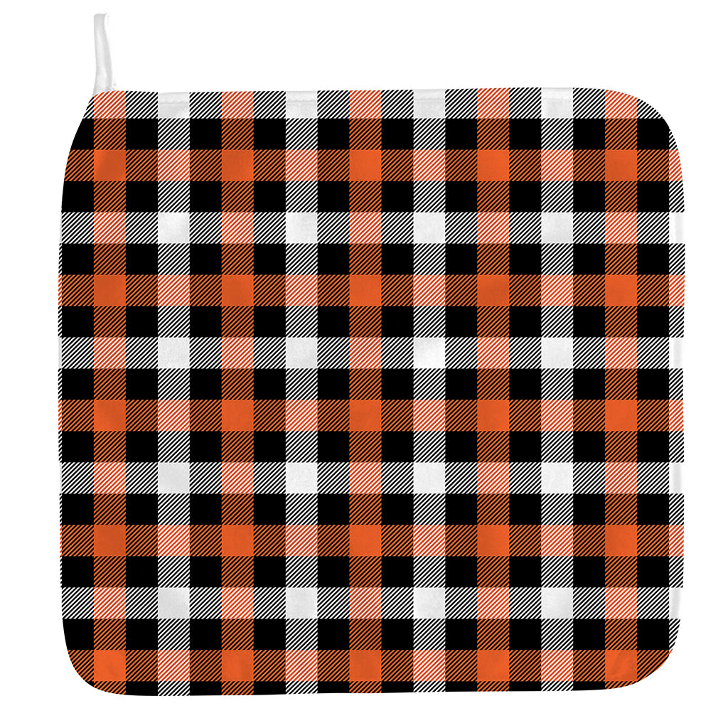 Halloween Buffalo Plaid Pattern Print Hand Towel