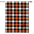 Halloween Buffalo Plaid Pattern Print House Flag