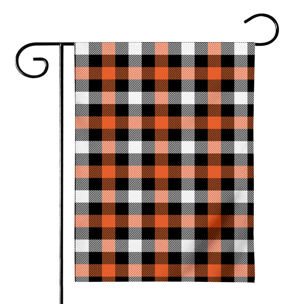 Halloween Buffalo Plaid Pattern Print House Flag