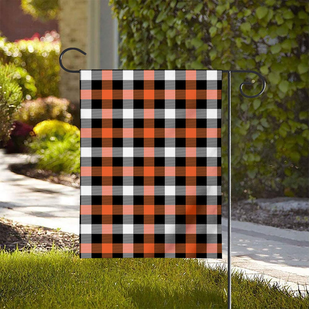 Halloween Buffalo Plaid Pattern Print House Flag