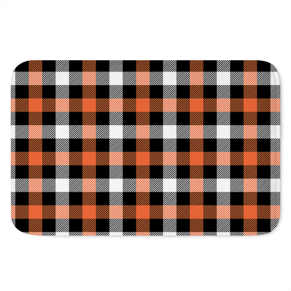 Halloween Buffalo Plaid Pattern Print Indoor Door Mat
