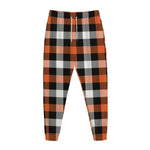 Halloween Buffalo Plaid Pattern Print Jogger Pants