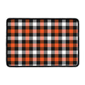 Halloween Buffalo Plaid Pattern Print Kitchen Mat