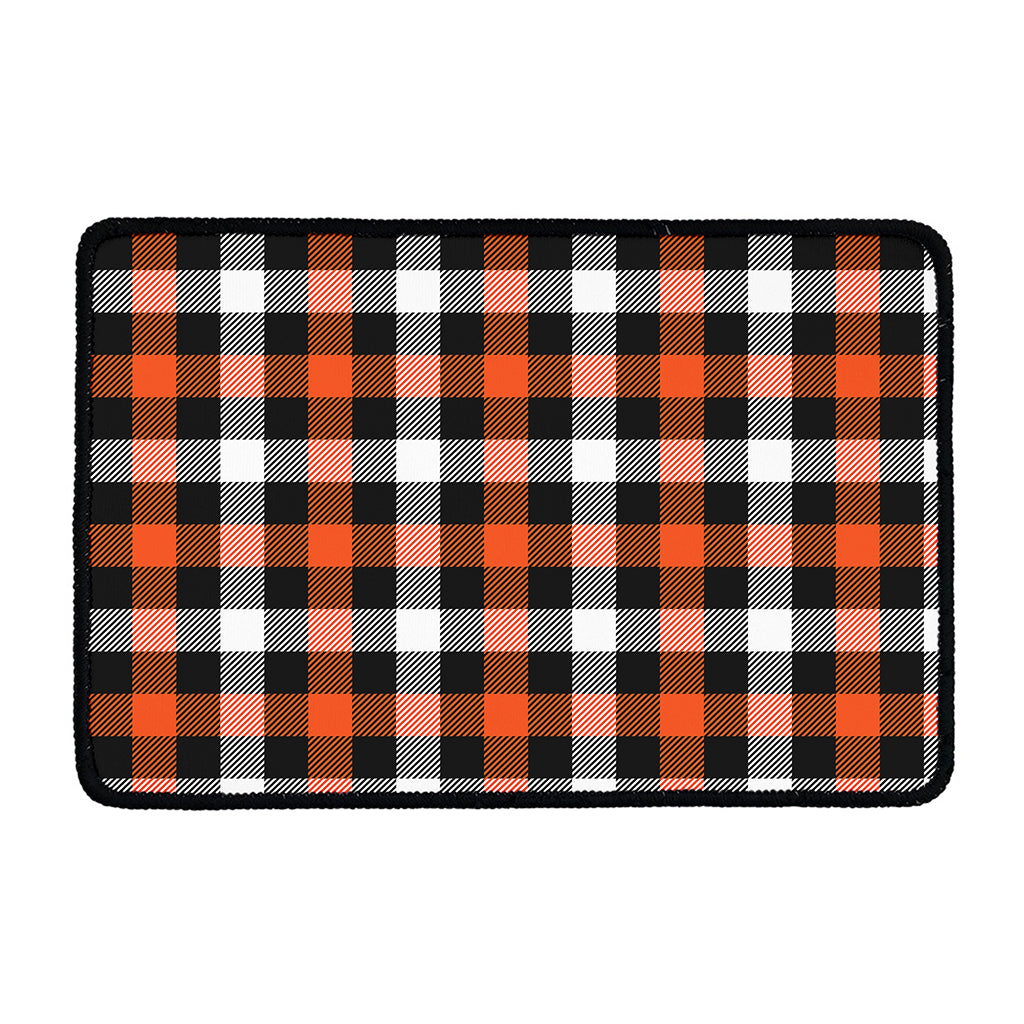 Halloween Buffalo Plaid Pattern Print Kitchen Mat
